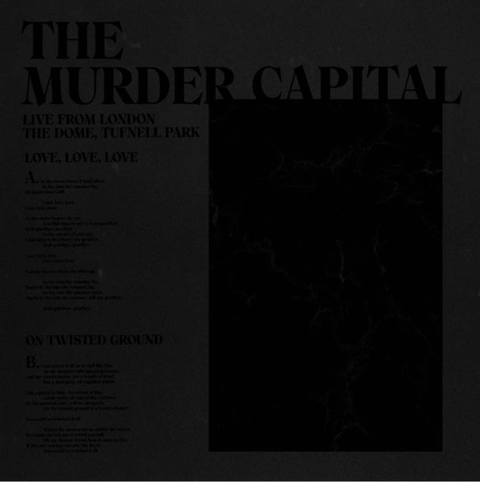 The Murder Capital Live from London Vinyl LP RSD 2020
