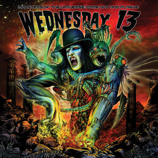 WEDNESDAY 13 MONSTERS OF UNIVERSE COME OUT & PLAGUE LP VINYL NEW (US)