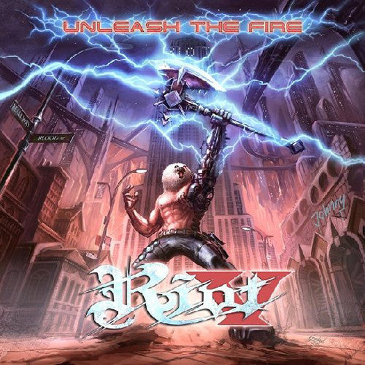 RIOT V UNLEASH THE FIRE LP VINYL AND CD NEW (US) 33RPM COLOURED