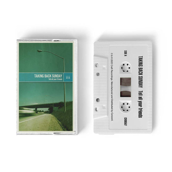 Taking Back Sunday Tell All Your Friends Cassette Tape 20th Anniversary 2022