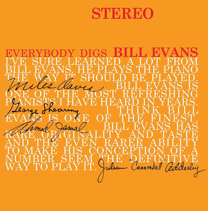 Bill Evans Everybody Digs Bill Evans Vinyl LP 2015