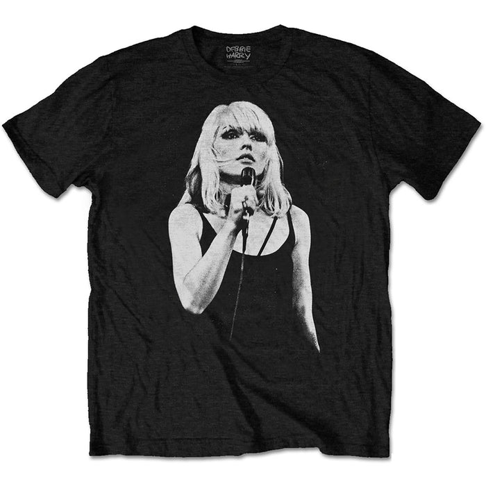 Debbie Harry Open Mic Black Small Unisex T-Shirt