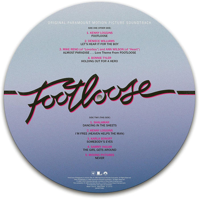 Footloose Vinyl LP Soundtrack Limited Picture Disc 2020