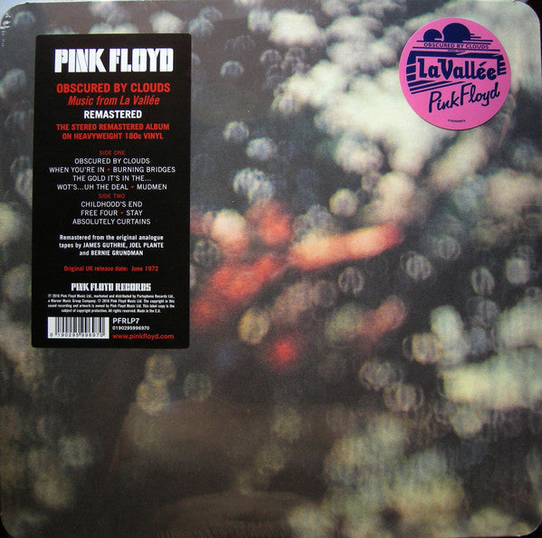 Pink Floyd Obscured By Clouds Vinyl LP 2016