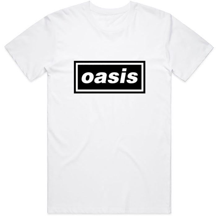 Oasis Decca Logo White Medium Unisex T-Shirt
