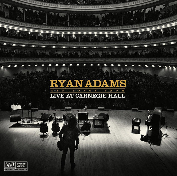 RYAN ADAMS TEN SONGS LIVE FROM CARNEGIE HALL LP VINYL NEW 140GM 33RPM 2015