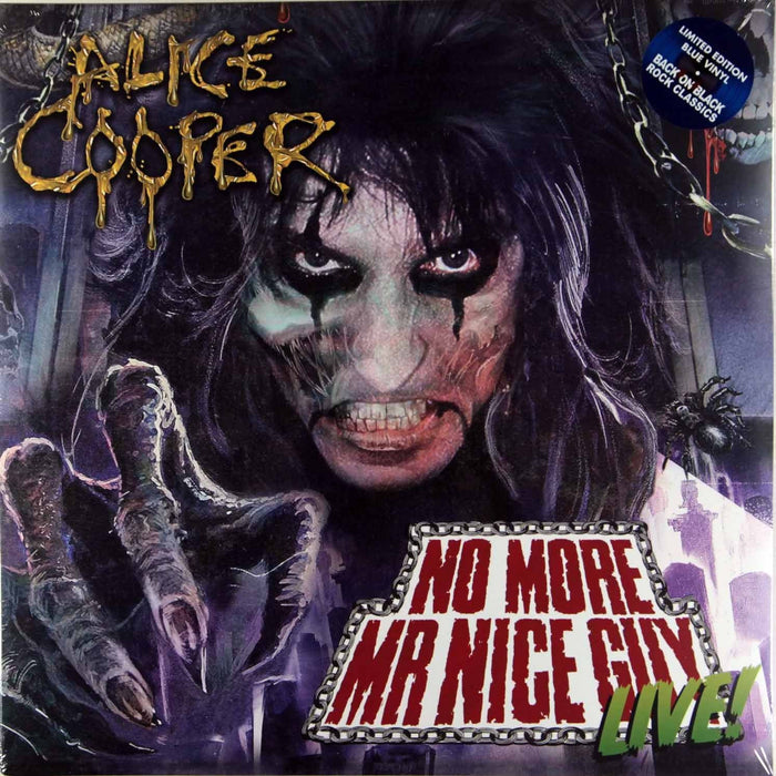 ALICE COOPER NO MORE MR NICE GUY LIVE LP VINYL 180GM NEW 2LP BLUE