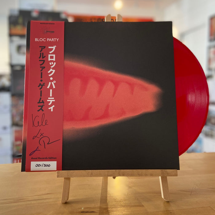 Bloc Party Alpha Games Vinyl LP Red Colour Signed Assai Obi Edition 2022