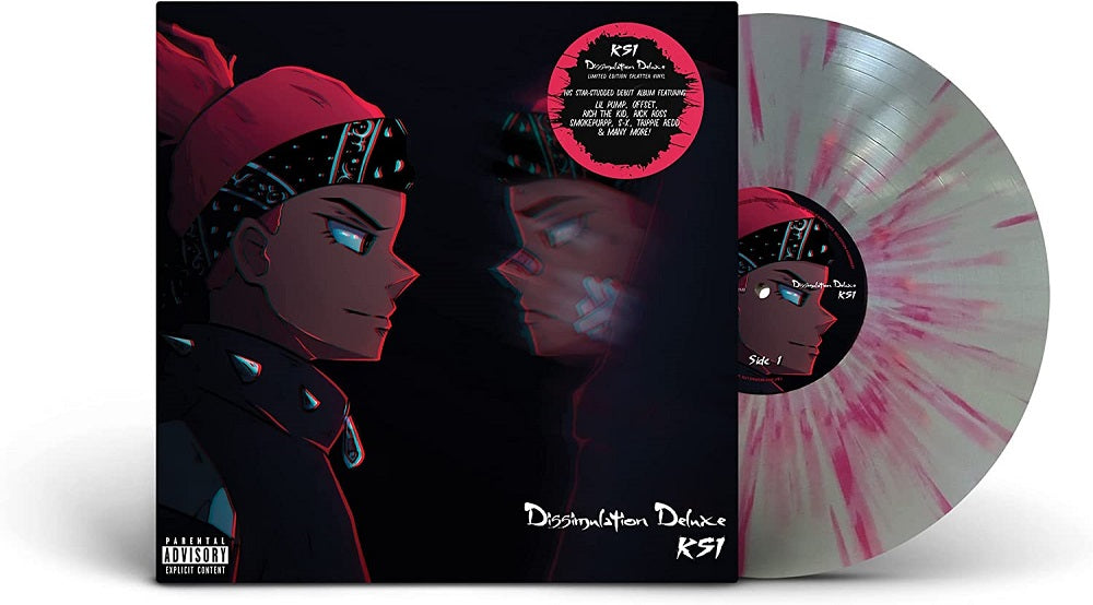 KSI Dissimulation Vinyl LP Grey & Silver with Red Splatter 2023