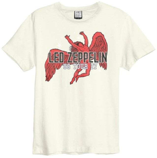 Led Zeppelin Us Tour 77 Icarus Amplified Vintage White Medium Unisex T-Shirt
