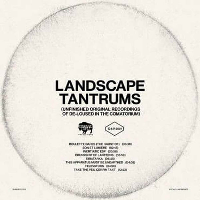 The Mars Volta Landscape Tantrums Unfinished Original Recordings Of De-Loused In The Comatorium Vinyl LP Indies Transparent Colour Vinyl LP 2022