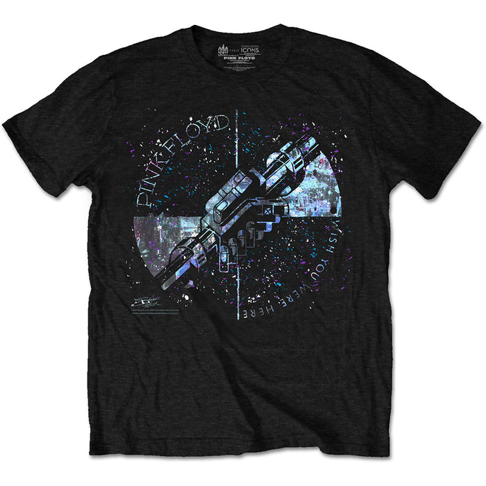 Pink Floyd Machine Greeting Blue X-Large Unisex T-Shirt