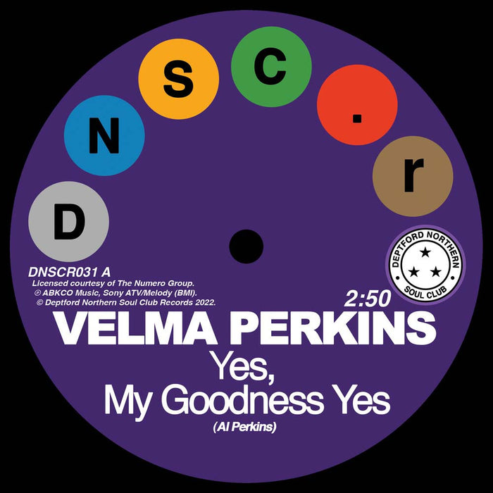 Velma Perkins & Johnson, Hawkins, Tatum & Durr Yes, My Goodness Yes/You Can'T Blame Me 7" Vinyl Single 2022