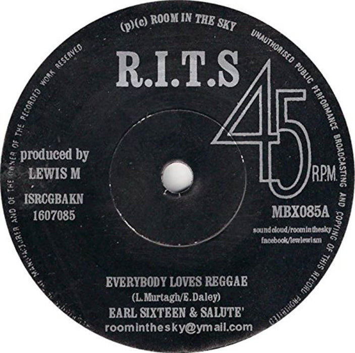 Earl Sixteen Everybody Loves Reggae Vinyl 7" Single 2019