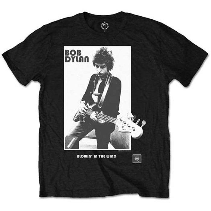Bob Dylan Blowing in the Wind Black Large T-Shirt