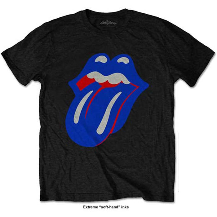 Rolling Stones Blue & Lonesome Tongue Black Large Unisex T-Shirt