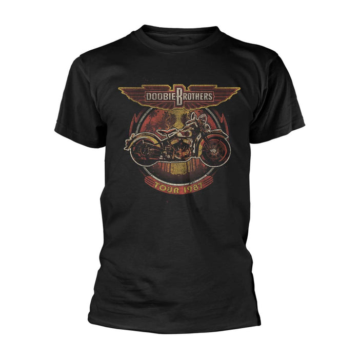 DOOBIE BROTHERS The Motorcycle Tour '87 MENS Black XXL T-Shirt NEW