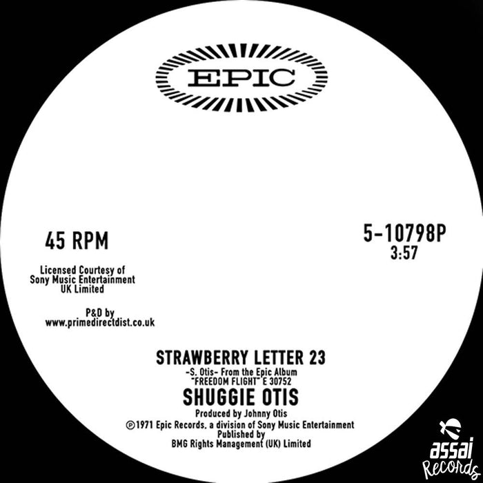 Shuggie Otis Strawberry Letter 23/Ice Cold 7" Vinyl Single RSD 2019