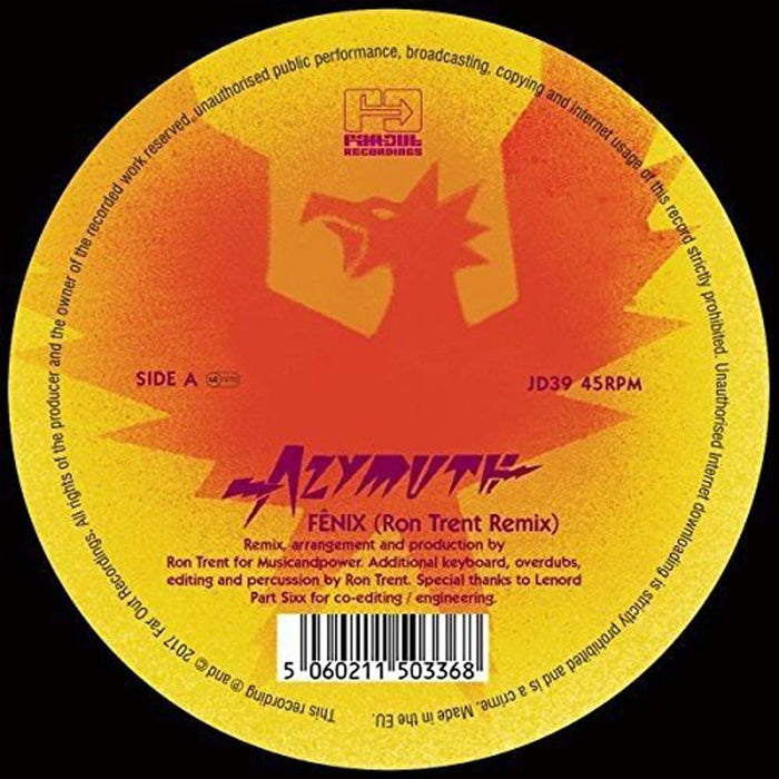 AZYMUTH FENIX (Ron Trent Remix) Vinyl LP 2017