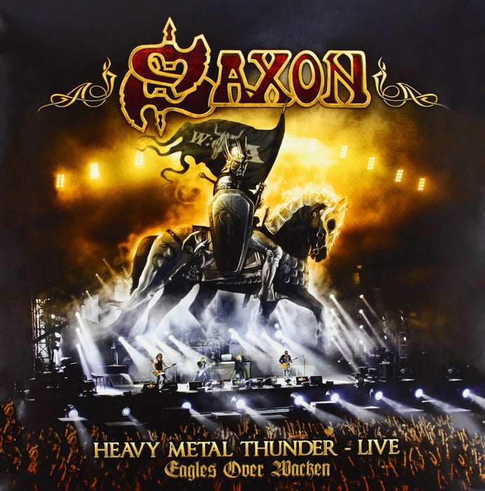 SAXON HEAVY METAL THUNDER LIVE E LP VINYL 33RPM NEW