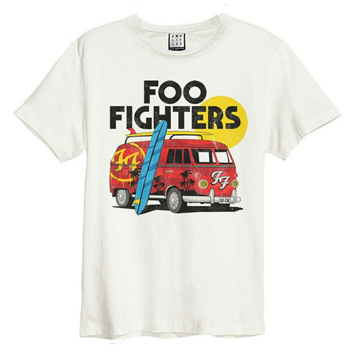 Foo Fighters VW Camper Van Amplified White XL Unisex T-Shirt