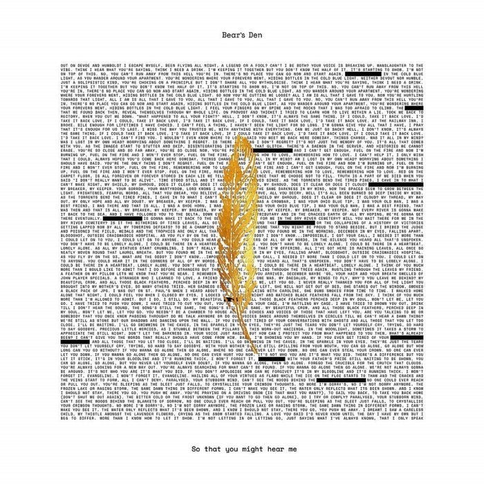 Bears Den So That You Might Hear Me Vinyl LP 2019