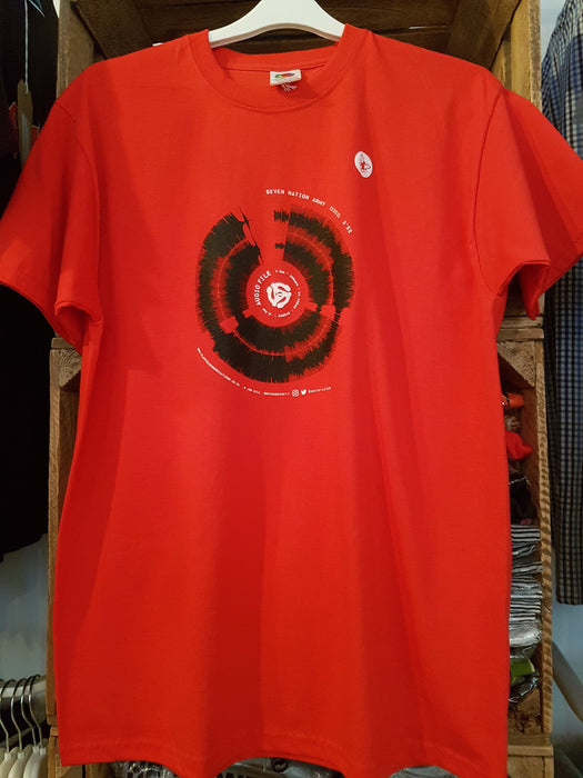SEVEN NATION ARMY Audio-File T-SHIRT Mens MEDIUM New RED