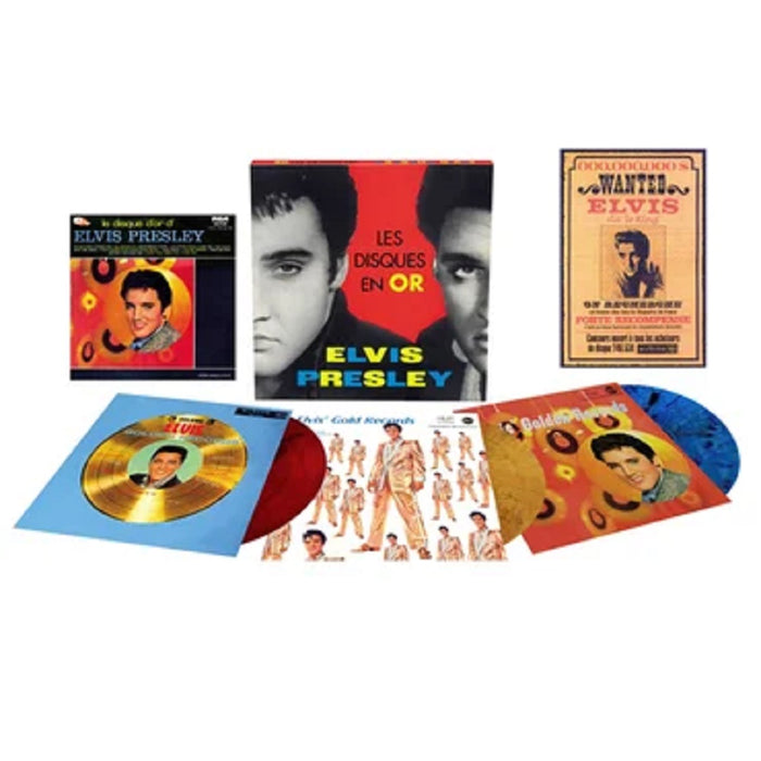 Elvis Presley Les Disques En Or D'Elvis (Elvis' Golden Record) Vinyl LP Gold, Red & Blue RSD 2022