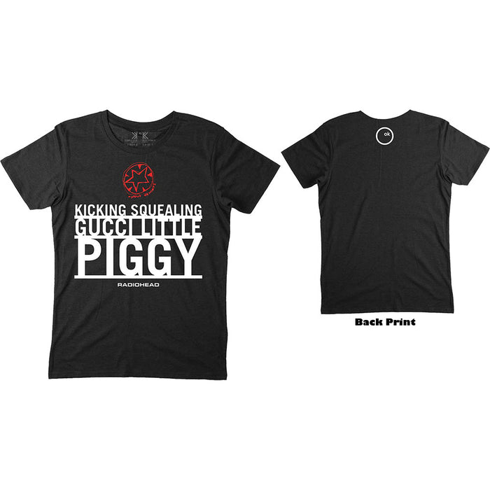 Radiohead Gucci Little Piggy Black Medium Unisex T-shirt