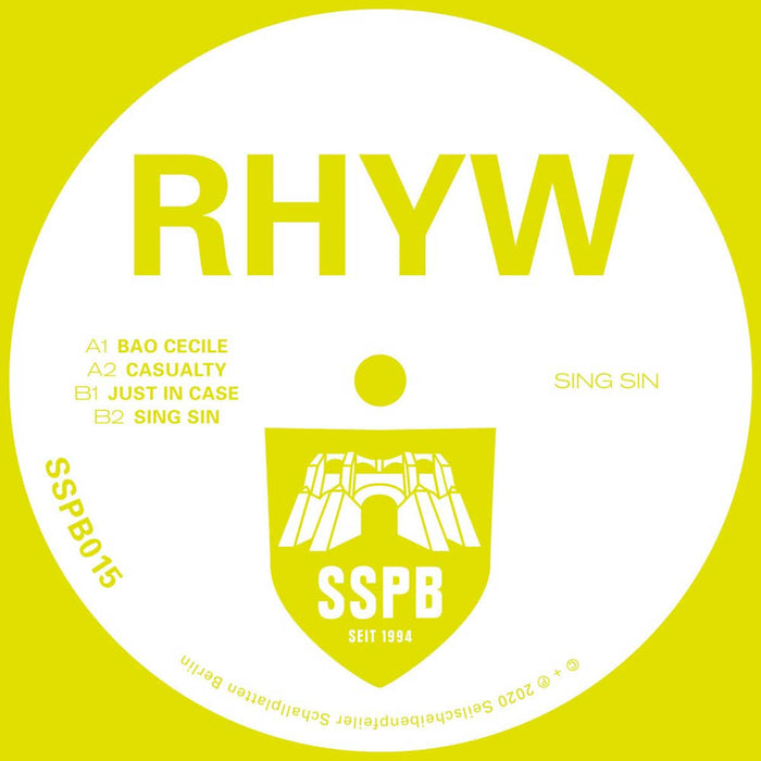 Rhyw - Sing Sin Vinyl LP 2020