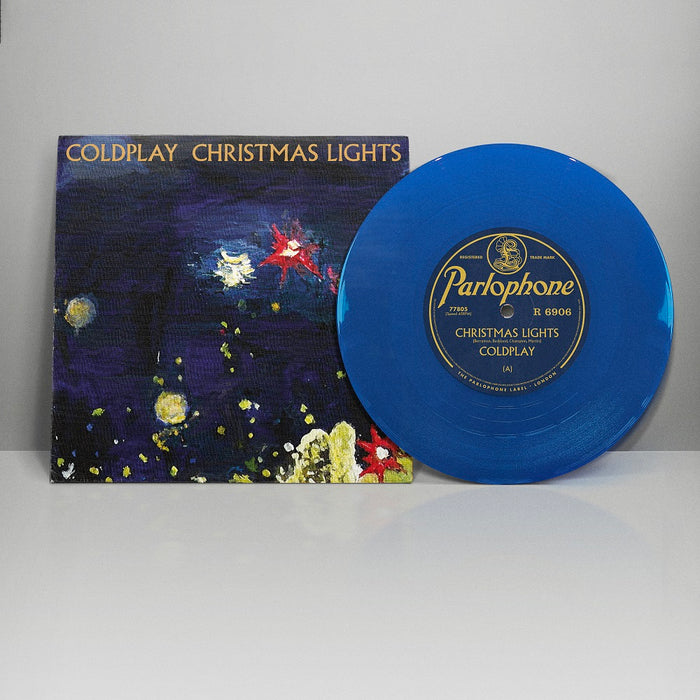 Coldplay Christmas Lights Vinyl 7" Single Blue Colour 2020