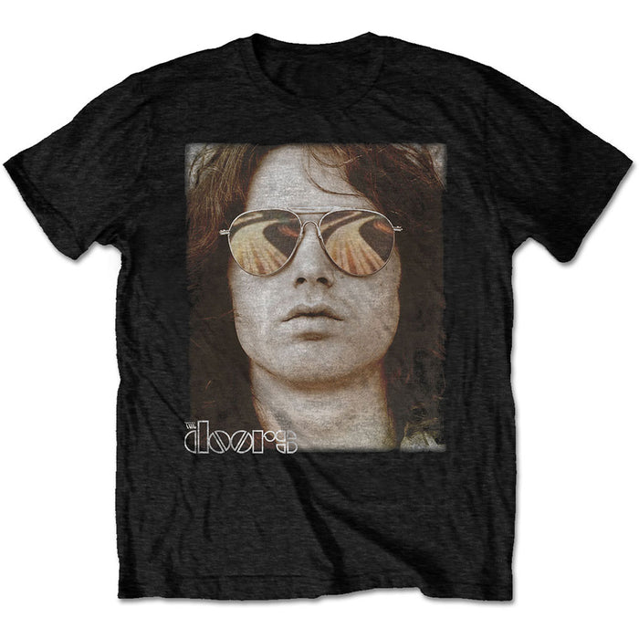 The Doors Jim Face Black Small Unisex T-Shirt