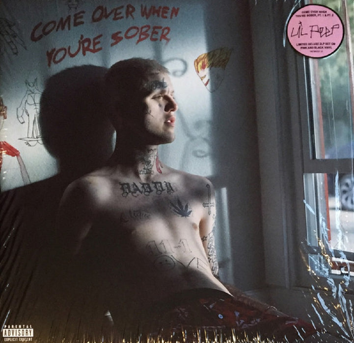 Lil Peep Come Over When You're Sober Pt. 1 + 2 Vinyl LP Pink Colour 2018