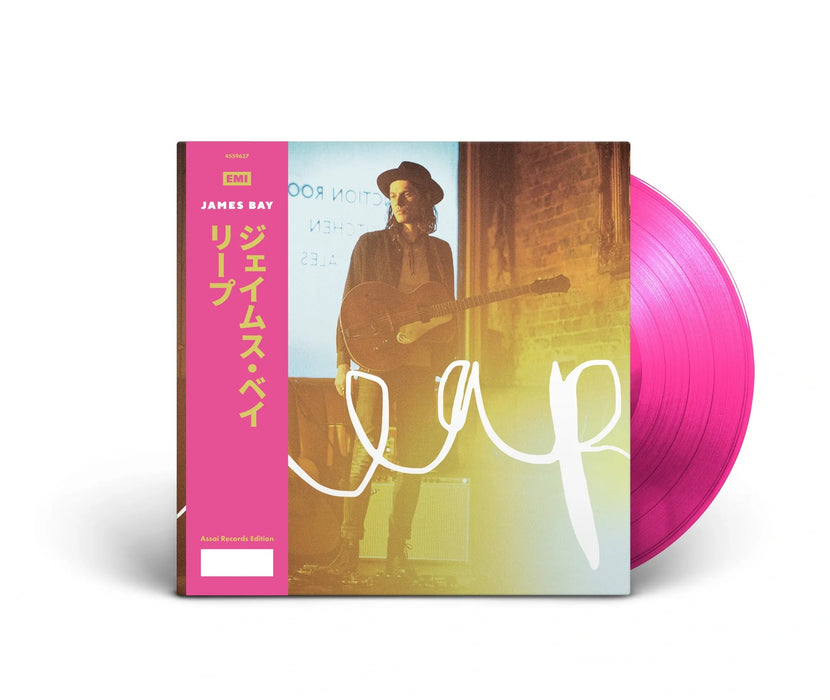 James Bay Leap Vinyl LP Signed Pink Colour Assai Obi Edition 2022