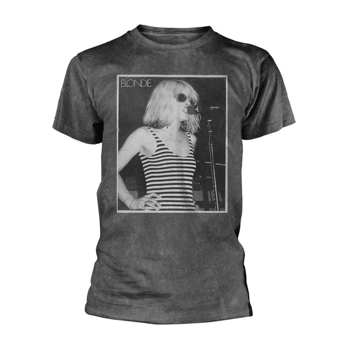 Blondie Striped Singing T Shirt Mens Grey X-Large New