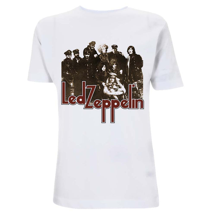 Led Zeppelin LZ II Photo T Shirt Mens White Small New