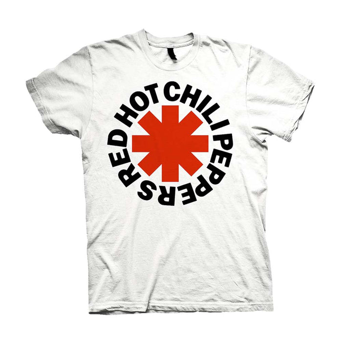 Red Hot Chili Peppers Red Asterisks T-Shirt White Large Mens New