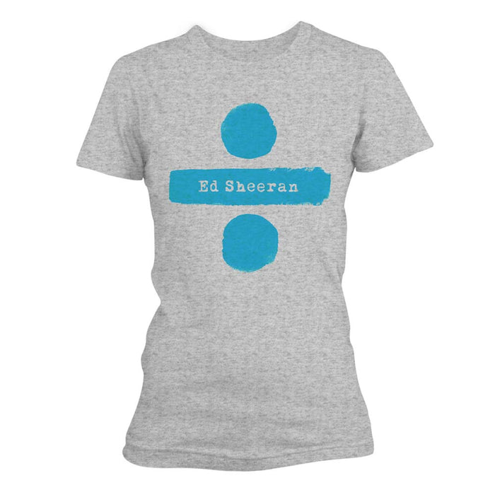 ED SHEERAN Divide Logo Ã· T-SHIRT Ladies SIZE LARGE New