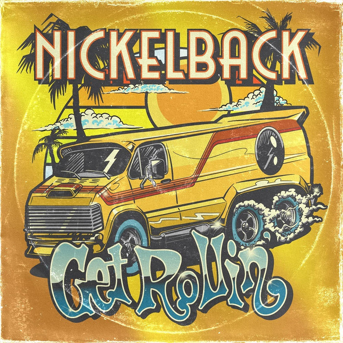 Nickelback Get Rollin' Vinyl LP Transparent Orange Colour 2023