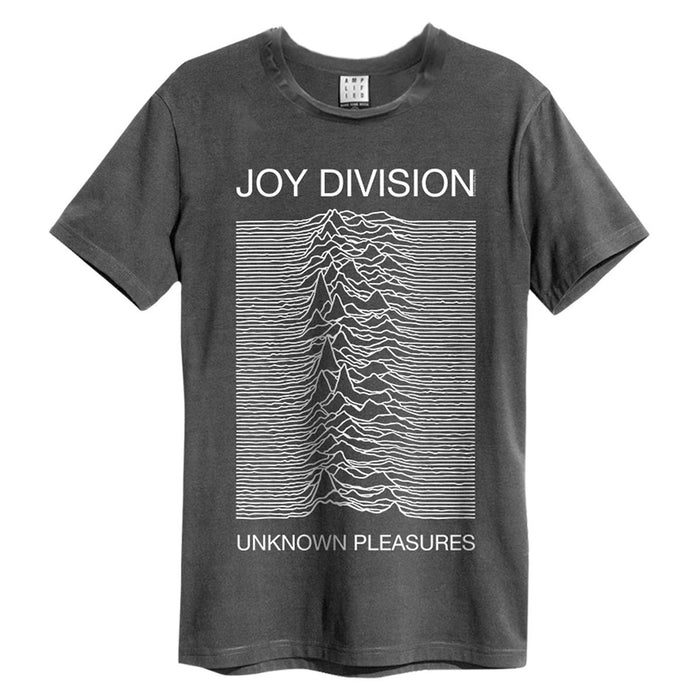 Joy Division Unknown Pleasures Amplified Charcoal Small Unisex T-Shirt