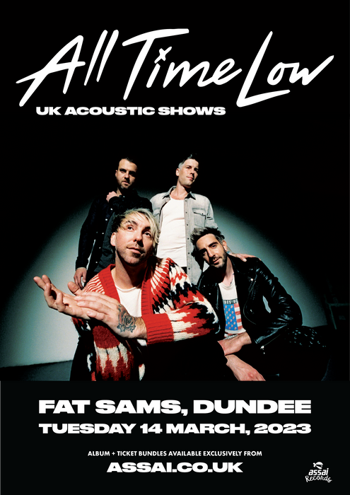 All Time Low + Album Bundle Show Fat Sams Live Dundee Ticket Bundle (14th March 2023)