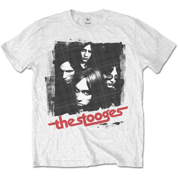 Iggy Pop & The Stooges Four Faces White X-Large Unisex T-Shirt