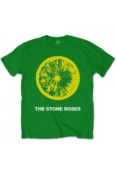 The Stone Roses Lemon & Logo Green Small Unisex T-Shirt