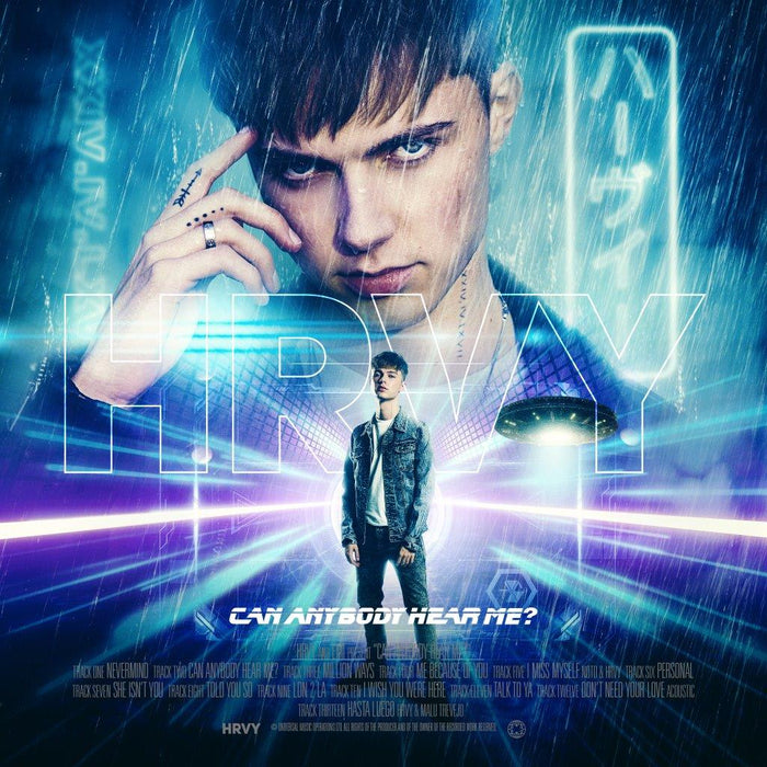 HRVY Can Anybody Hear Me Vinyl LP Blue Colour 2020