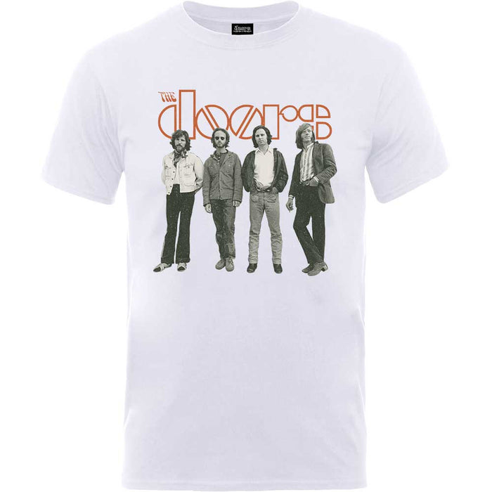 The Doors Band Standing White Medium T-Shirt