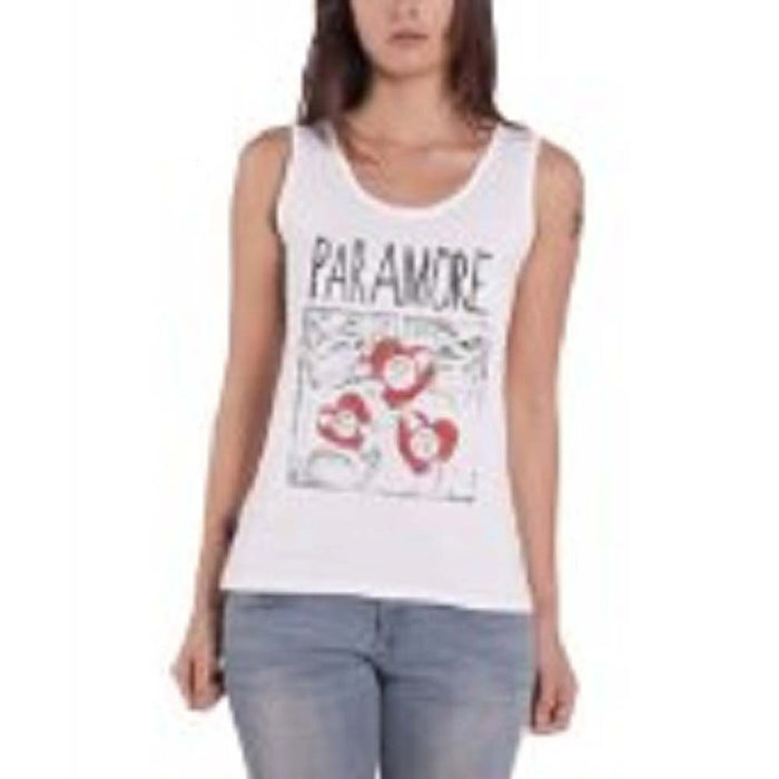 PARAMORE X-RAY TANK TOP LADIES LARGE NEW OFFICIAL