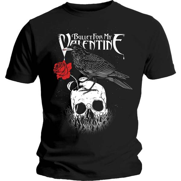 Bullet For My Valentine Raven Black Large Unisex T-Shirt